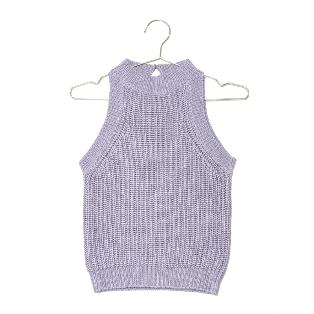 Lavender Sleeveless Knit Top